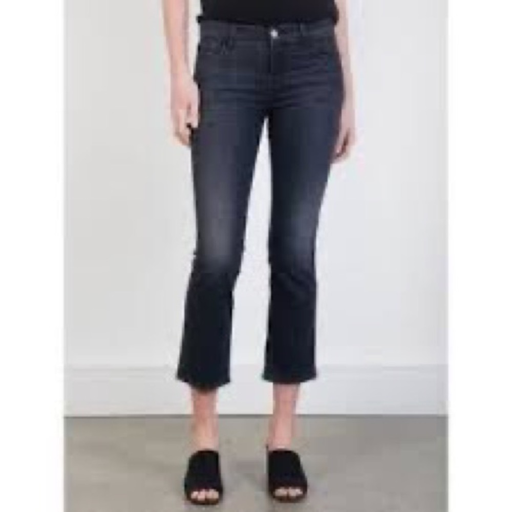 J Brand Selena Bootcut Cropped Black Jeans size 26